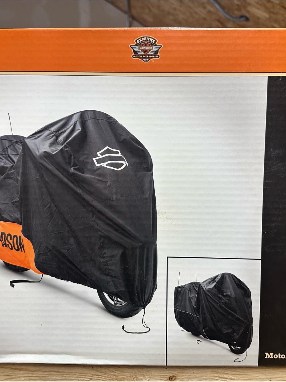 Harley-Davidson Black Cover with Orange Trim